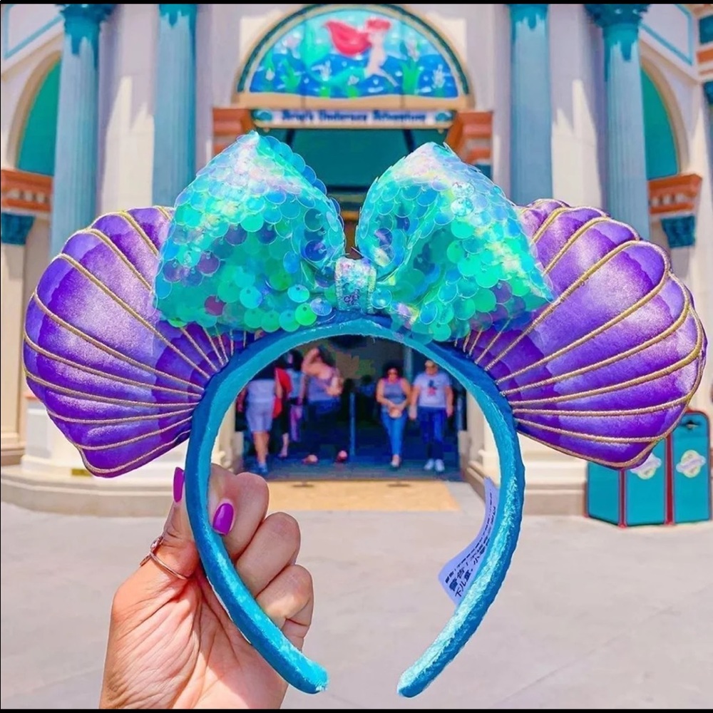 NWT The Little Mermaid Minnie Headband Ears